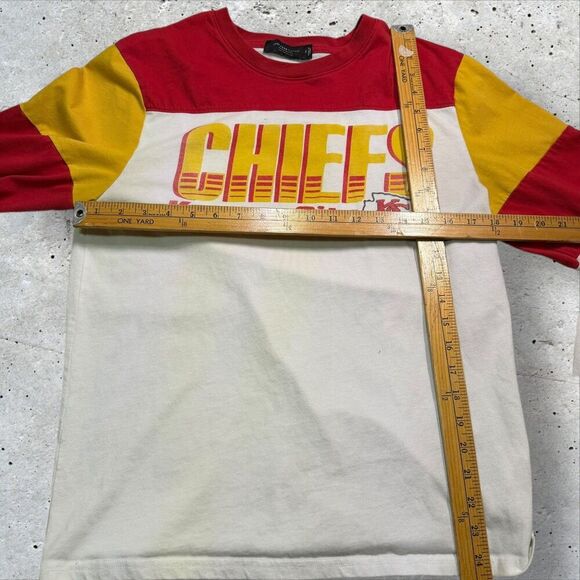 Kansas City Chiefs Junk Food Clothing Long Sleeve Colorblock Shirt Size M NFL - Picture 9 of 10
